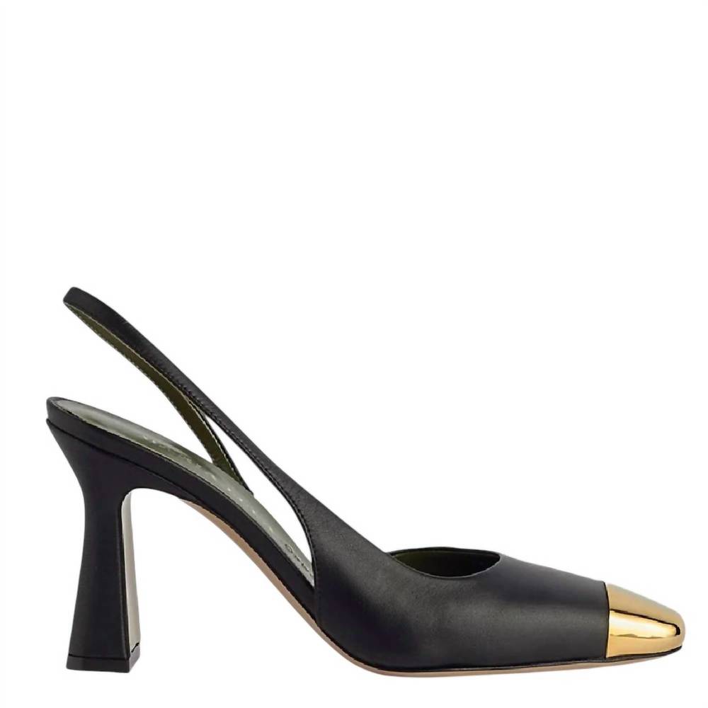 NEW MARIA LUCA women's eleonor heel sandal in black